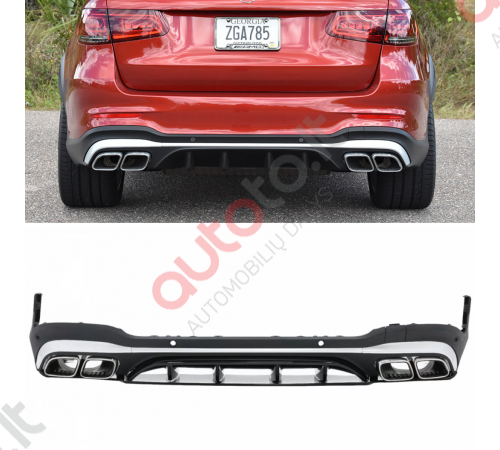 Mercedes GLC 63 AMG X253 galinis difuzorius (2020-2022)